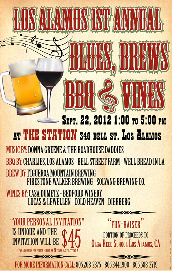 Los Alamos Blue, Brews, BBQ and Vines